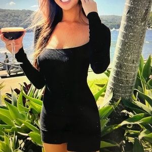 Black onesie, unitard, size large